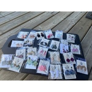 For ResellHandmPolymer Clay earrings lot -3 Unique 25 Pcs Stainless Steel